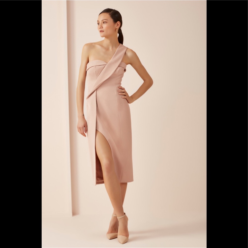 Keepsake Platinum Midi Dress